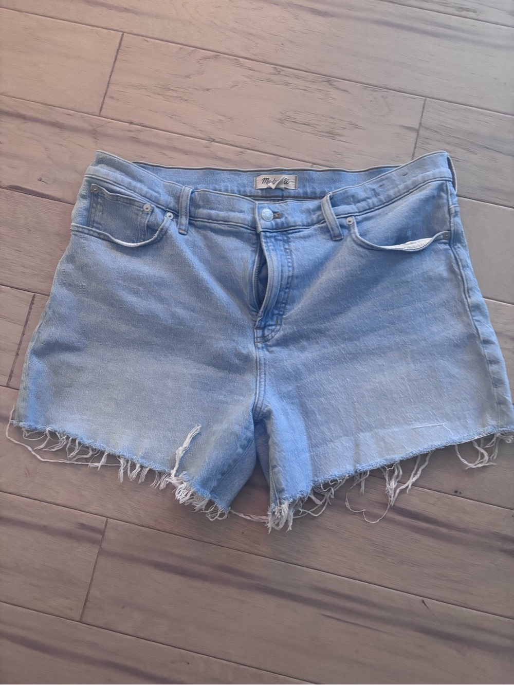 Madewell Light Blue Denim Jean Cutoff Shorts